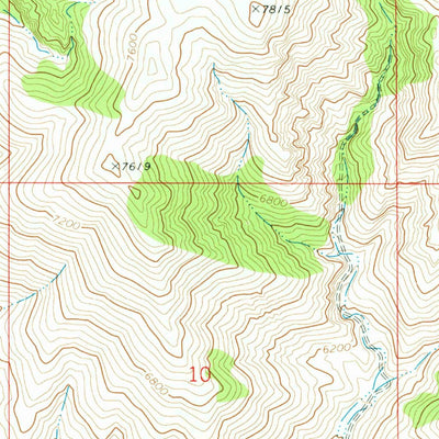 United States Geological Survey Appendicitis Hill, ID (1972, 24000-Scale) digital map