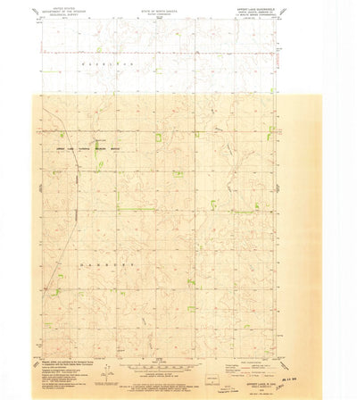 United States Geological Survey Appert Lake, ND (1975, 24000-Scale) digital map
