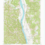 United States Geological Survey Apple Grove, WV-OH (1968, 24000-Scale) digital map