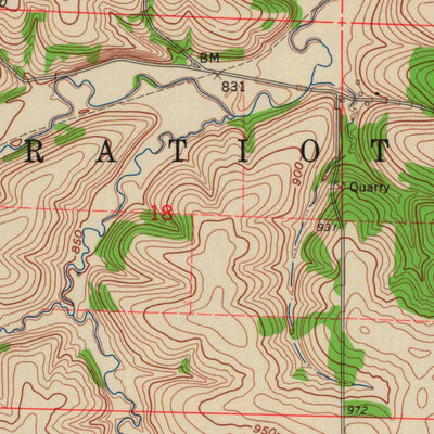 United States Geological Survey Apple River, IL-WI (1962, 24000-Scale) digital map