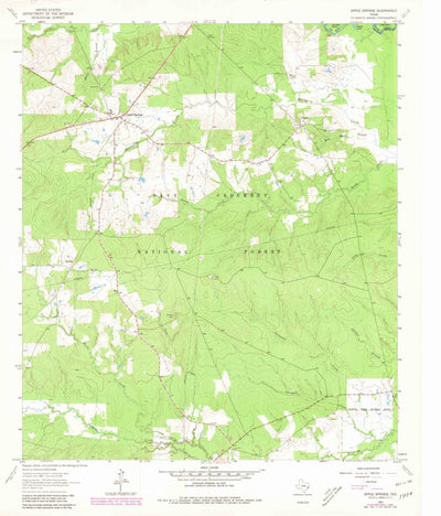 United States Geological Survey Apple Springs, TX (1963, 24000-Scale) digital map