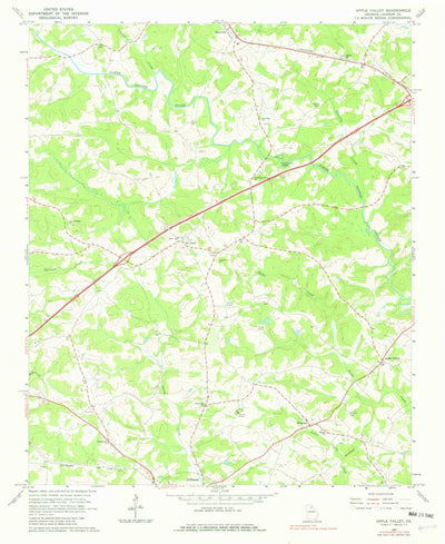 United States Geological Survey Apple Valley, GA (1964, 24000-Scale) digital map