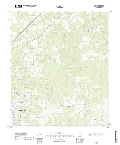 United States Geological Survey Appleby, TX (2022, 24000-Scale) digital map