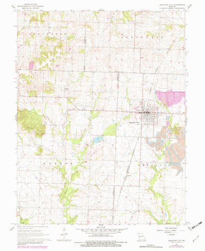 United States Geological Survey Appleton City, MO (1981, 24000-Scale) digital map