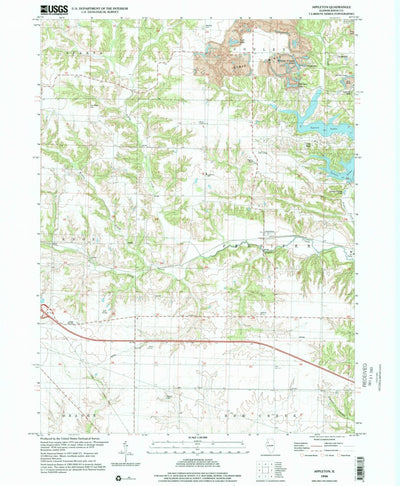 United States Geological Survey Appleton, IL (1998, 24000-Scale) digital map