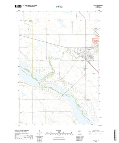 United States Geological Survey Appleton, MN (2022, 24000-Scale) digital map