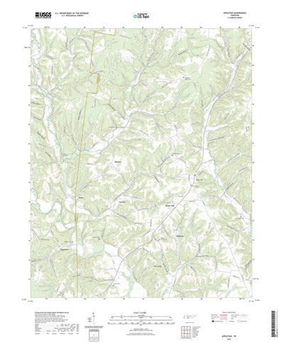 United States Geological Survey Appleton, TN (2022, 24000-Scale) digital map