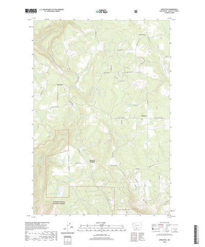 United States Geological Survey Appleton, WA (2020, 24000-Scale) digital map