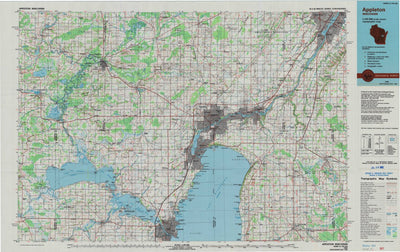 United States Geological Survey Appleton, WI (1984, 100000-Scale) digital map