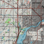 United States Geological Survey Appleton, WI (1984, 100000-Scale) digital map