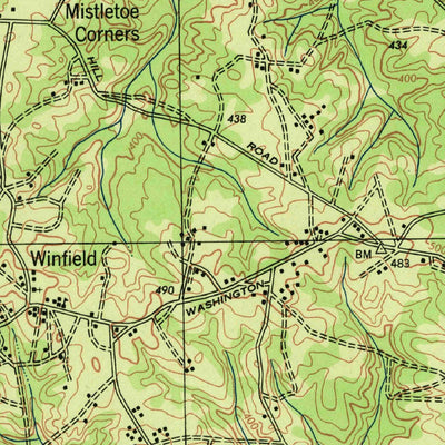 United States Geological Survey Appling, GA (1943, 62500-Scale) digital map