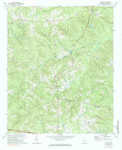 United States Geological Survey Appling, GA (1971, 24000-Scale) digital map