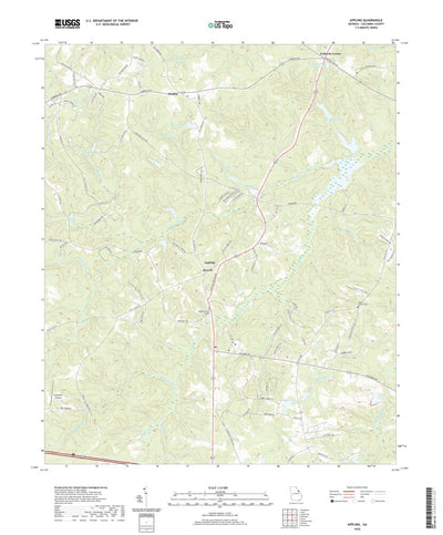 United States Geological Survey Appling, GA (2020, 24000-Scale) digital map