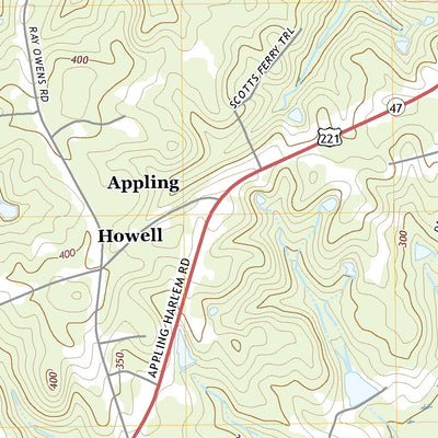 United States Geological Survey Appling, GA (2020, 24000-Scale) digital map