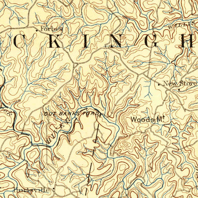 United States Geological Survey Appomattox, VA (1892, 125000-Scale) digital map