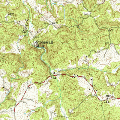 United States Geological Survey Appomattox, VA (1958, 62500-Scale) digital map