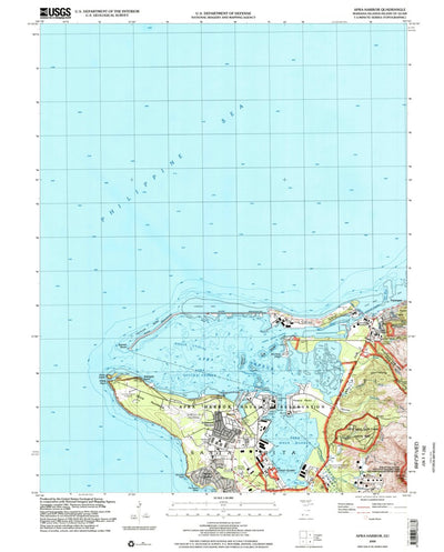 United States Geological Survey Apra Harbor, GU (2000, 24000-Scale) digital map