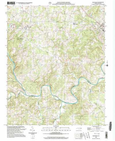 United States Geological Survey Aquadale, NC (2002, 24000-Scale) digital map