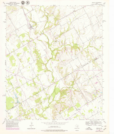 United States Geological Survey Aquilla, TX (1957, 24000-Scale) digital map