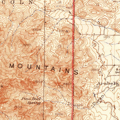 United States Geological Survey Arabela, NM (1942, 62500-Scale) digital map