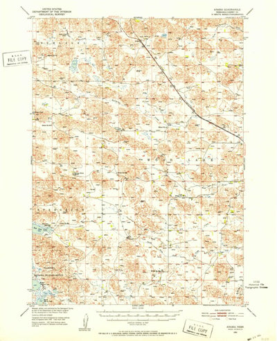 United States Geological Survey Arabia, NE (1950, 62500-Scale) digital map