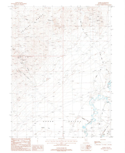 United States Geological Survey Arabia, NV (1987, 24000-Scale) digital map