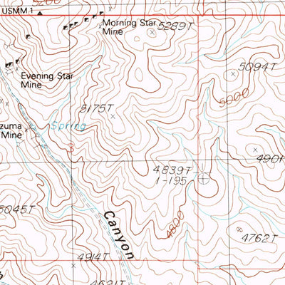United States Geological Survey Arabia, NV (1987, 24000-Scale) digital map