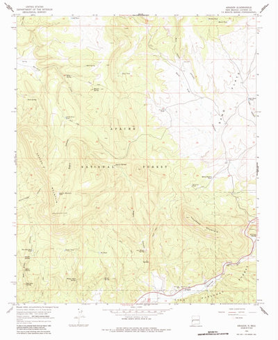 United States Geological Survey Aragon, NM (1965, 24000-Scale) digital map