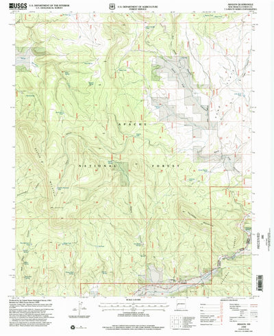United States Geological Survey Aragon, NM (1999, 24000-Scale) digital map