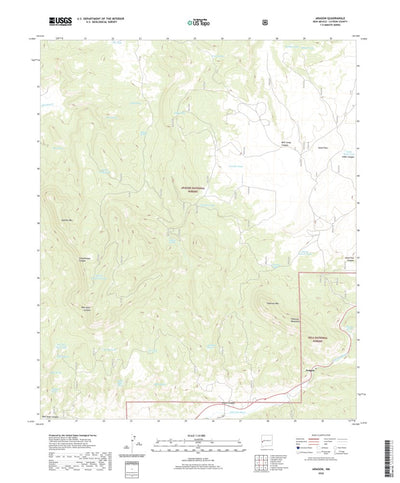 United States Geological Survey Aragon, NM (2020, 24000-Scale) digital map