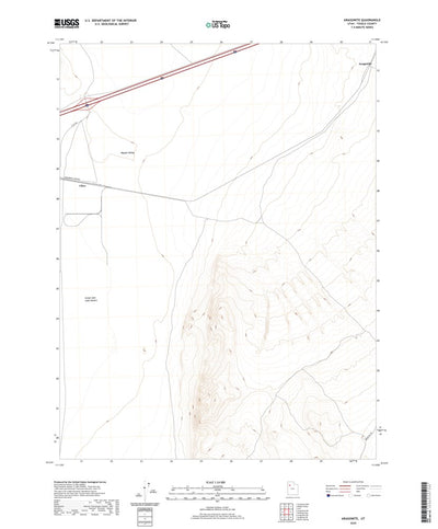 United States Geological Survey Aragonite, UT (2020, 24000-Scale) digital map