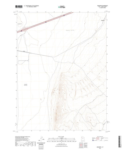 United States Geological Survey Aragonite, UT (2023, 24000-Scale) digital map