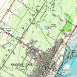 United States Geological Survey Aransas Pass, TX (1954, 62500-Scale) digital map