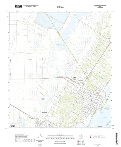 United States Geological Survey Aransas Pass, TX (2022, 24000-Scale) digital map