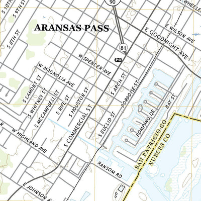 United States Geological Survey Aransas Pass, TX (2022, 24000-Scale) digital map