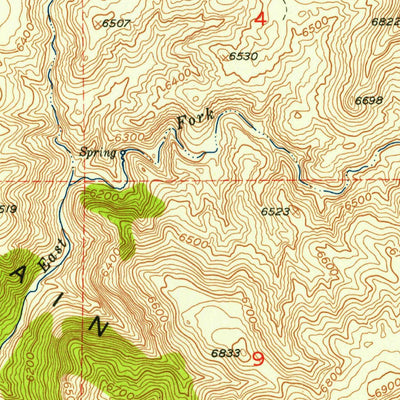 United States Geological Survey Arapahoe Butte, WY (1952, 24000-Scale) digital map
