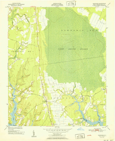 United States Geological Survey Arapahoe, NC (1951, 24000-Scale) digital map