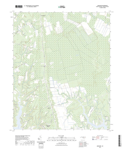 United States Geological Survey Arapahoe, NC (2022, 24000-Scale) digital map