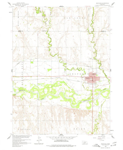 United States Geological Survey Arapahoe, NE (1958, 24000-Scale) digital map