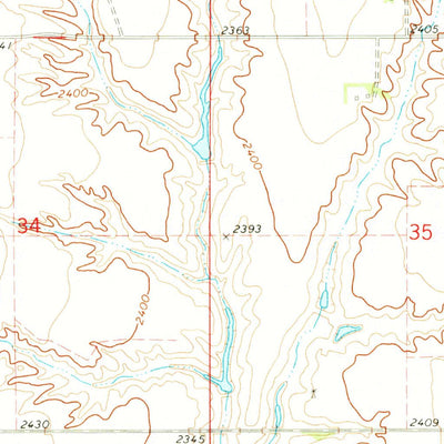 United States Geological Survey Arapahoe NW, NE (1971, 24000-Scale) digital map