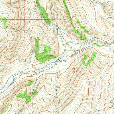 United States Geological Survey Arapahoe Ranch, WY (1965, 24000-Scale) digital map