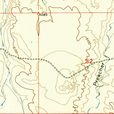 United States Geological Survey Arapahoe, WY (1953, 24000-Scale) digital map