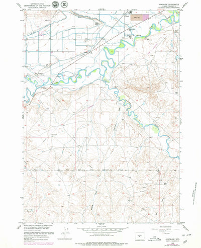 United States Geological Survey Arapahoe, WY (1959, 24000-Scale) digital map