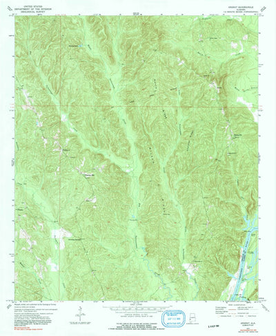 United States Geological Survey Ararat, AL (1971, 24000-Scale) digital map