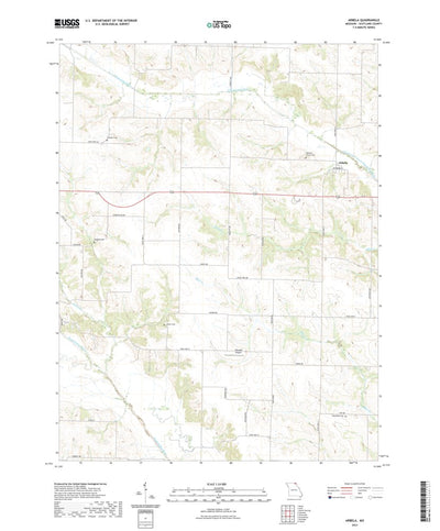 United States Geological Survey Arbela, MO (2021, 24000-Scale) digital map