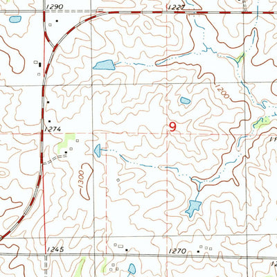 United States Geological Survey Arbor Hill, IA (1983, 24000-Scale) digital map