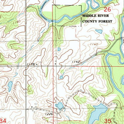 United States Geological Survey Arbor Hill, IA (1983, 24000-Scale) digital map