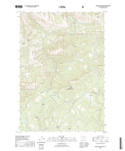 United States Geological Survey Arbuckle Mountain, OR (2020, 24000-Scale) digital map