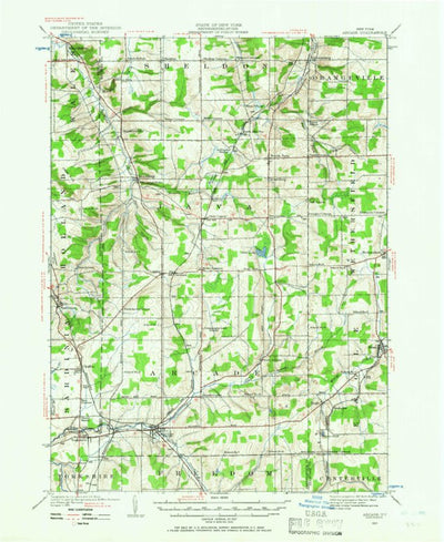 United States Geological Survey Arcade, NY (1923, 62500-Scale) digital map