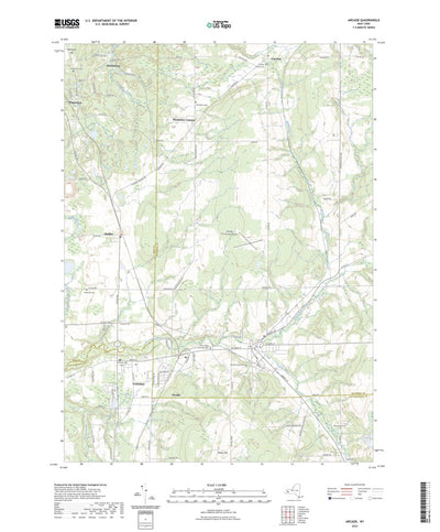 United States Geological Survey Arcade, NY (2023, 24000-Scale) digital map